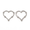 304 Stainless Steel Linking Ring Rhinestone Settings STAS-A070-27P-1