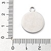 Anti-Tarnish 304 Stainless Steel Pendants STAS-M076-02P-3