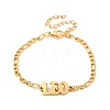 Constellation 202 Stainless Steel Figaro Chain Link Bracelets for Women Men AJEW-U006-01I-1