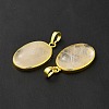 Natural Quartz Crystal Pendants G-H286-07G-04-4