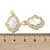Brass Micro Pave Cubic Zirconia Pendants KK-G485-22B-G-3
