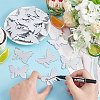 40Pcs Custom Mirror Acrylic Wine Glass Charms AJEW-FG0002-98B-3