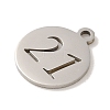 201 Stainless Steel Charms STAS-E217-42B-P-2