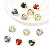 12Pcs 6 Colors Alloy Glass Charms FIND-YW0011-33G-1