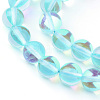 Synthetic Moonstone Beads Strands G-R375-8mm-B04-1