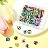 60Pcs Half Round with Eye Glass Cabochons GGLA-FS0001-16A-8