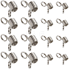60Pcs 2 Styles Stainless Steel Spring Bead Clamps for Beading Jewelry Making FIND-SC0009-62-1