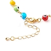 Brass Chain Pendant Necklace & Bracelets & Anklets Jewelry Sets SJEW-JS01201-11