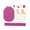 Handmade Non-woven Fabric Animal Change Wallet Set DIY-K059-02-3