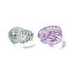 UV Plating Iridescent Acrylic Beads X-OACR-B021-05-2