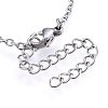 304 Stainless Steel Charms Anklets AJEW-H016-01M-5