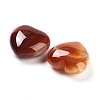 Natural Red Agate Heart Palm Stones G-M436-01-2