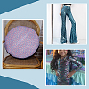 Polyester Mermaid Fish Scale Pattern Fabric DIY-WH0622-024C-6