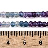 Gradient Color Natural Colorful Fluorite Beads Strands G-F778-A01-02-6