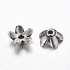 Tibetan Style  Zinc Alloy Bead Caps LS-TIBEB-6.5x3-AS-FF-2