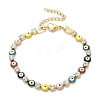 304 Stainless Steel Rhinestone Cup Chain Bracelets for Women BJEW-F488-24G-4