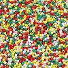 4 Colors Christmas 11/0 Grade A Baking Paint Glass Seed Beads SEED-X0058-12-2