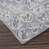 Cat Shape Theme DIY Pendant Silicone Molds DIY-F161-01A-6