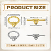 2 Colors Alloy Toggle Clasps FIND-LP0007-45-2