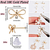 20Pcs Brass Stud Earring Findings KK-SC0003-92-2