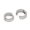 Non-Tarnish Ion Plating(IP) 304 Stainless Steel Clip-on Earrings EJEW-M001-11P-2