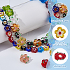 2Strands 2 Styles Handmade Millefiori Glass Bead Strands LAMP-HS0001-24-4