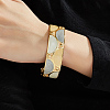 Vintage Elegant 201 Stainless Steel Enamel Open Ladies Cuff Bangles for Parties CX4630-2-1