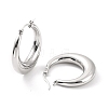 Non-Tarnish 304 Stainless Steel Chunky Hoop Earrings for Women LS-EJEW-F280-06D-P-1
