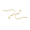 Brass Flat Ear Wire KK-CBA57BD-09G-2