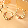 Brass Hoop Earrings for Women WG4C465-01-1