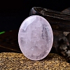 Natural Rose Quartz Oval Palm Stone Massager PW-WG63539-12-1