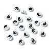 20Pcs Printed Opaque Acrylic Beads SACR-YW0001-96B-1
