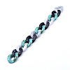 Three Tone Handmade Acrylic Curb Chain Sets AJEW-JB00601-4