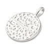 Rack Plating Brass Micro Pave Cubic Zirconia Pendants KK-M021-06P-2