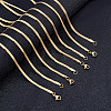 Unicraftale Trendy Men's 304 Stainless Steel Herringbone Chain Necklaces NJEW-UN0001-16G-4