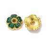 Alloy Enamel Bead Caps ENAM-D027-01A-04G-2
