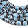 Handmade Millefiori Glass Oval Bead Strands LK-Z001-01B-09-2