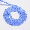 Imitate Austrian Crystal Bicone Glass Beads Strands GLAA-F029-5x5mm-09-2