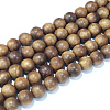 Natural Sandalwood Beads Strands WOOD-F008-02-D-2