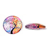 Half Round/Dome Tree Pattern Glass Flatback Cabochons for DIY Projects LS-GGLA-Q037-25mm-M28-09-4