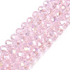 Electroplate Glass Beads Strands X-EGLA-A044-T8mm-B10-1