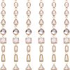  48Pcs 8 Style Brass Clear Cubic Zirconia Charms ZIRC-NB0001-87-1