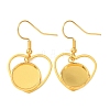 304 Stainless Steel Earring Cabochon Settings STAS-D267-01G-G-1