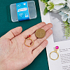 Aluminium Alloy Finger Rings Components FIND-DC0006-70G-3