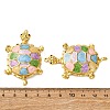 304 Stainless Steel Enamel Big Pendants STAS-L299-24G-03-3