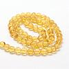 Round Natural Amber Beads Strands G-K077-A6mm-2
