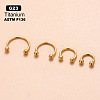 G23 Titanium Hoop Nose Rings WGCC61E-02-1