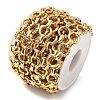 304 Stainless Steel Textured Ring Link Chains CHS-K023-11A-G-2