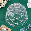 1Pc Rhinestone Mesh Headpiece Cap AJEW-HY0002-55S-2