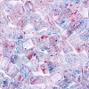 Transparent Spray Painted Glass Seed Beads SEED-L011-10A-19-3